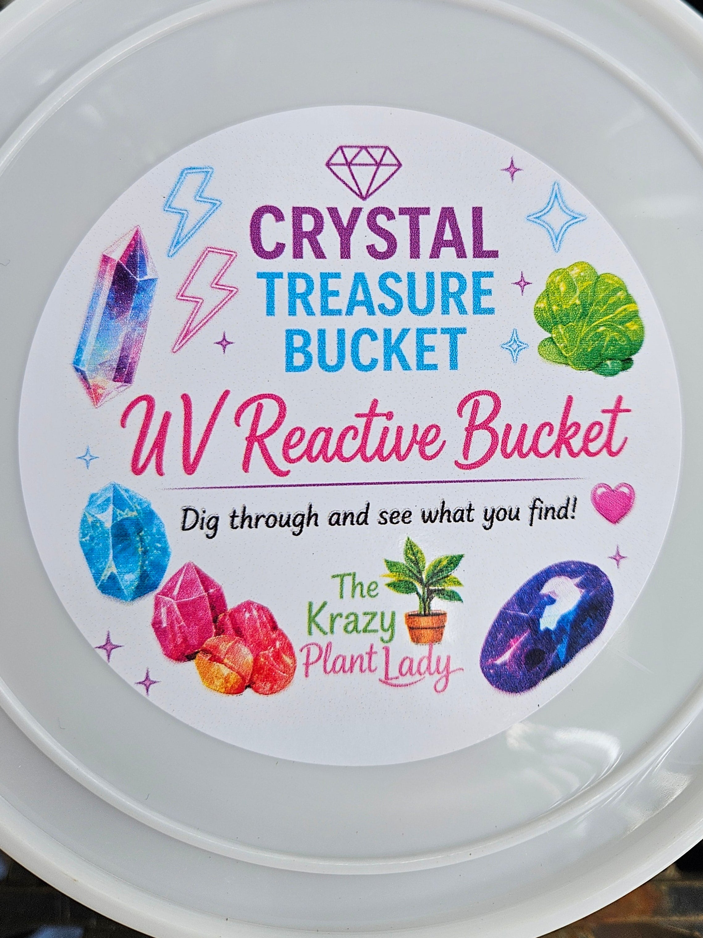 UV Reactive Crystal Treasure Bucket